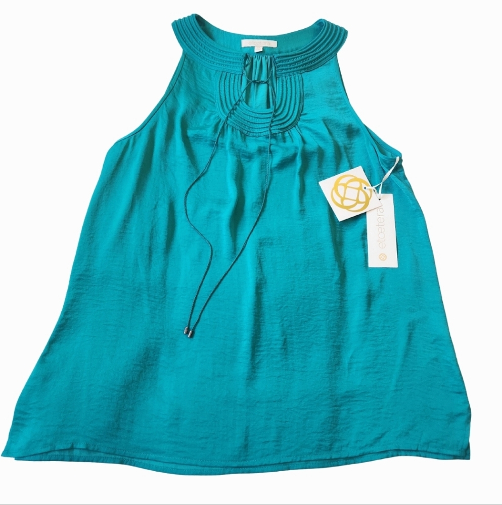 Ectetera Teal Sleeveless Women's Top